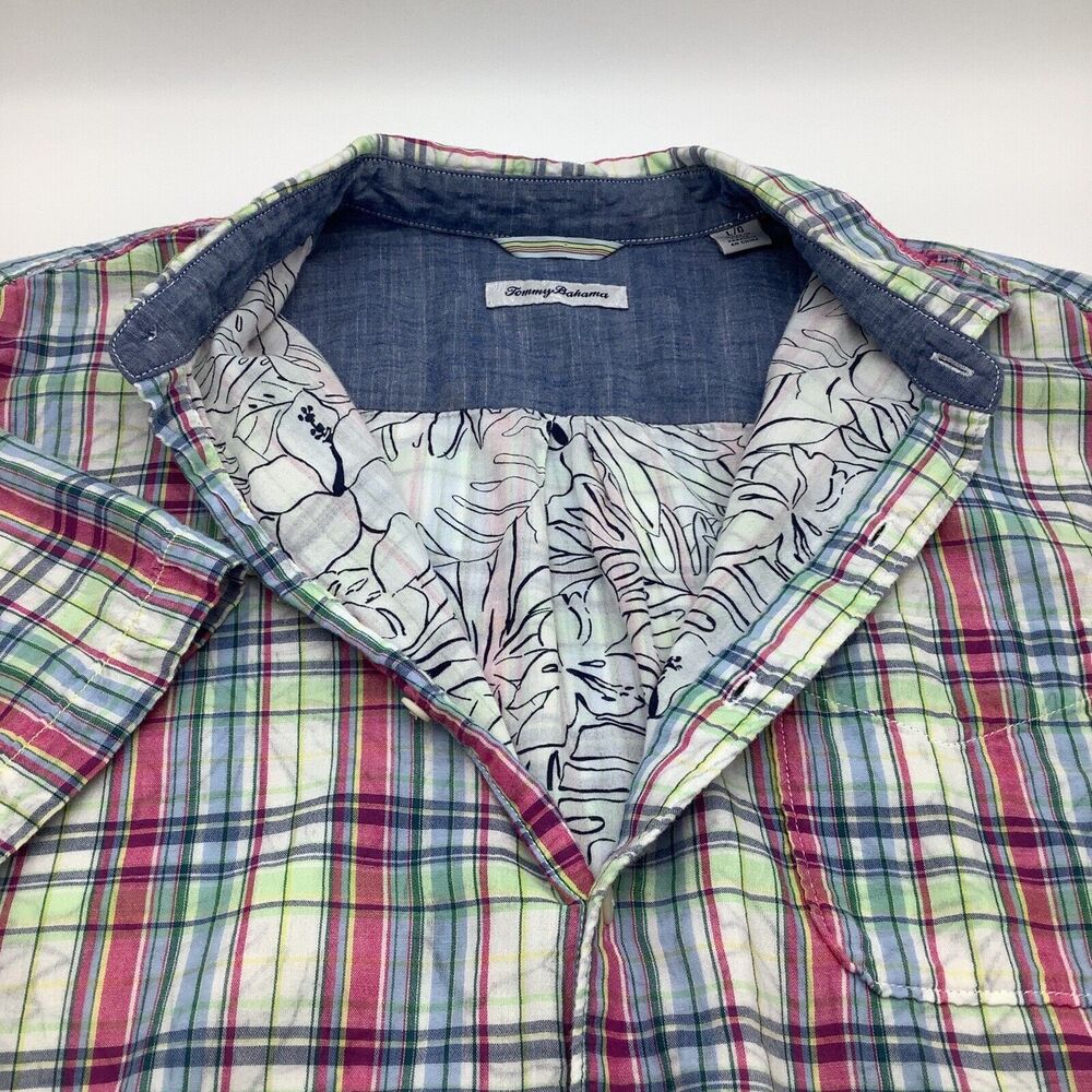 Tommy Bahama Mens Short‎ Sleeve Button Up Shirt Size Large